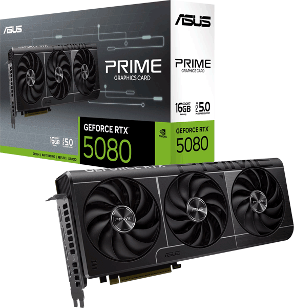 Відеокарта ASUS PRIME GeForce RTX 5080 16GB GDDR7 (PRIME-RTX5080-16G)