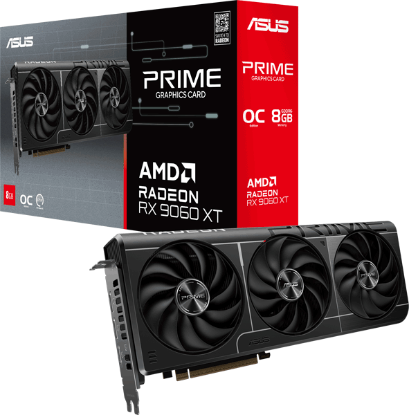Відеокарта ASUS Prime Radeon RX 9060 XT OC Edition 8GB GDDR6 (PRIME-RX9060XT-O8G)