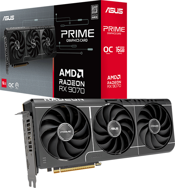 Відеокарта ASUS Prime Radeon RX 9070 EVO OC Edition 16GB GDDR6 (PRIME-RX9070-O16G-EVO)