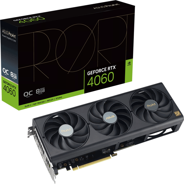 Відеокарта ASUS ProArt GeForce RTX 4060 OC edition 8GB GDDR6 (PROART-RTX4060-O8G)