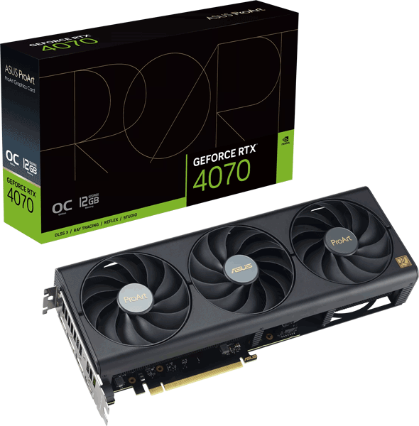 Відеокарта ASUS ProArt GeForce RTX 4070 OC Edition 12GB GDDR6X (PROART-RTX4070-O12G)