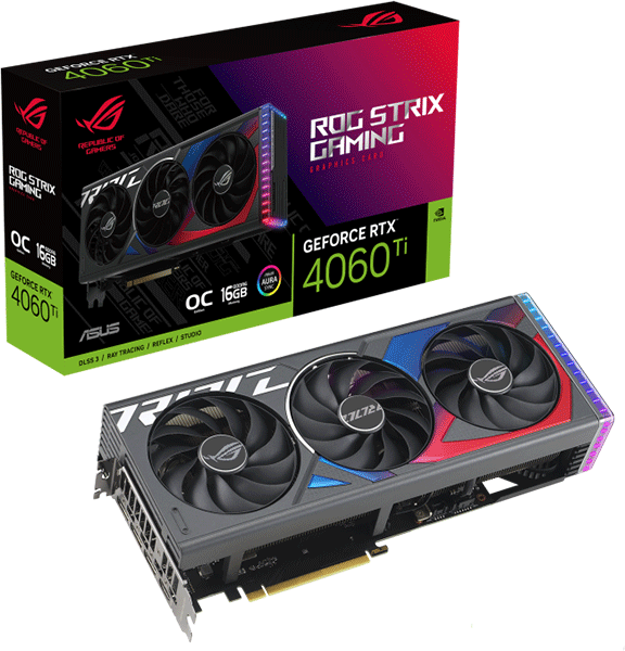 Відеокарта ASUS ROG Strix GeForce RTX 4060 Ti OC Edition 16GB GDDR6 (ROG-STRIX-RTX4060TI-O16G-GAMING)