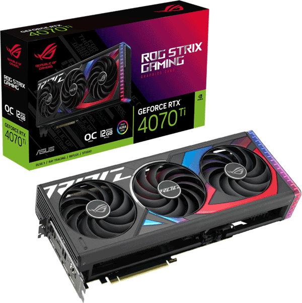 Відеокарта ASUS ROG Strix GeForce RTX 4070Ti 12GB GDDR6X OC Edition (ROG-STRIX-RTX4070TI-O12G-GAMING)