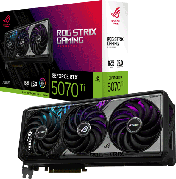 Відеокарта ASUS ROG Strix GeForce RTX 5070 Ti 16GB GDDR7 (ROG-STRIX-RTX5070TI-16G-GAMING)