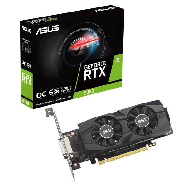 Відеокарта ASUS GeForce RTX 3050 LP BRK OC Edition 6GB GDDR6 (RTX3050-O6G-LP-BRK)