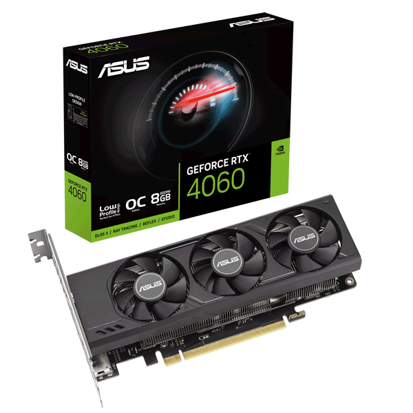 Відеокарта ASUS GeForce RTX 4060 LP BRK OC Edition 8GB GDDR6 (RTX4060-O8G-LP-BRK)