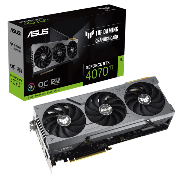 Відеокарта ASUS TUF Gaming GeForce RTX 4070 Ti 12GB GDDR6X OC Edition (TUF-RTX4070TI-O12G-GAMING)