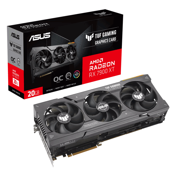 Відеокарта ASUS TUF Gaming Radeon RX 7900 XT OC Edition 20GB GDDR6 (TUF-RX7900XT-O20G-GAMING)