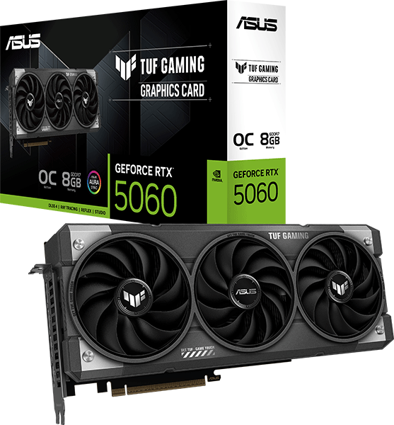 Відеокарта ASUS TUF Gaming GeForce RTX 5060 8GB GDDR7 OC Edition (TUF-RTX5060-O8G-GAMING)