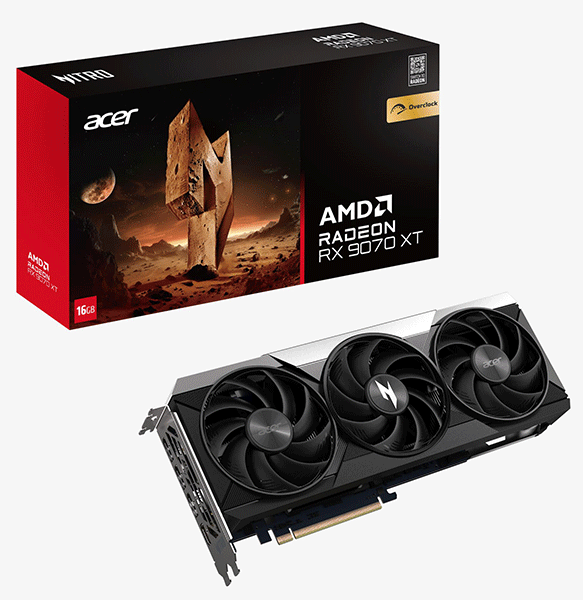 Відеокарта Acer Nitro Radeon RX 9070 XT OC 16GB (DP.Z4DWW.P01)
