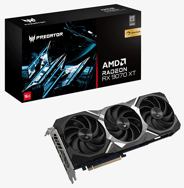 Відеокарта Acer Predator BiFrost Radeon RX 9070 XT OC 16GB (DP.Z4FWW.P01)