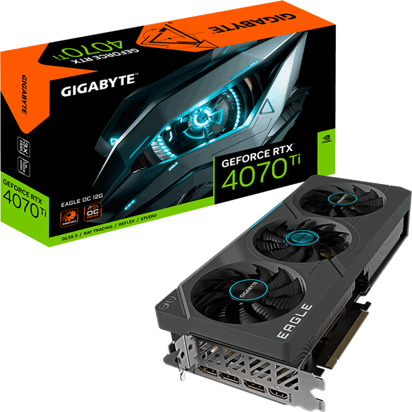 Відеокарта Gigabyte GeForce RTX 4070 Ti EAGLE OC 12G (GV-N407TEAGLE OC-12GD)