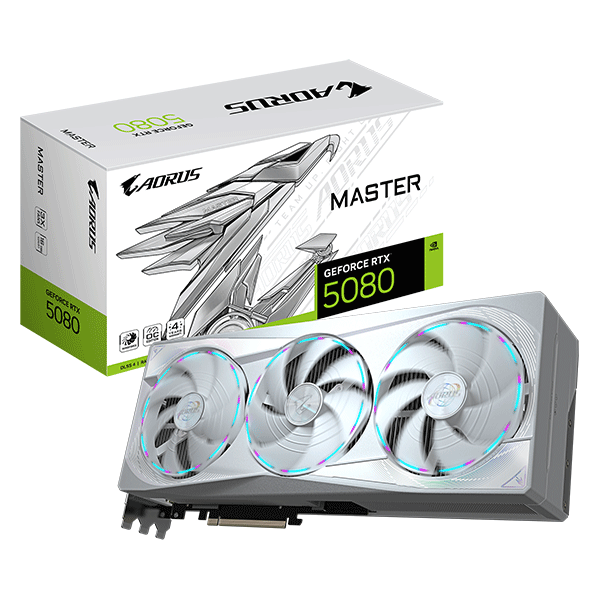 Відеокарта Gigabyte AORUS GeForce RTX 5080 MASTER ICE 16G (GV-N5080AORUSM ICE-16GD)