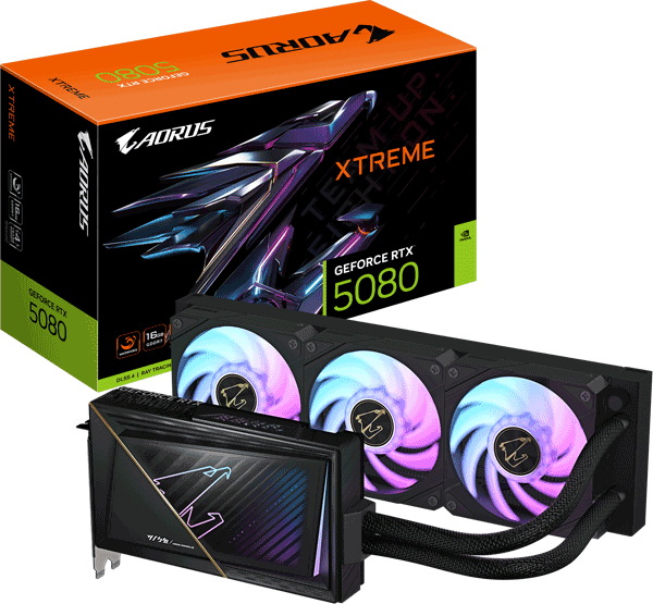 Відеокарта Gigabyte AORUS GeForce RTX 5080 XTREME WATERFORCE 16G (GV-N5080AORUSX W-16GD)