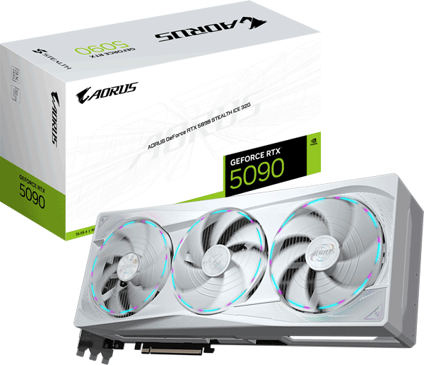 Відеокарта Gigabyte AORUS GeForce RTX 5090 STEALTH ICE 32G (GV-N5090AORUSST ICE-32GD) Відеокарта Gigabyte AORUS GeForce RTX 5090 STEALTH ICE 32G (GV-N5090AORUSST ICE-32GD)