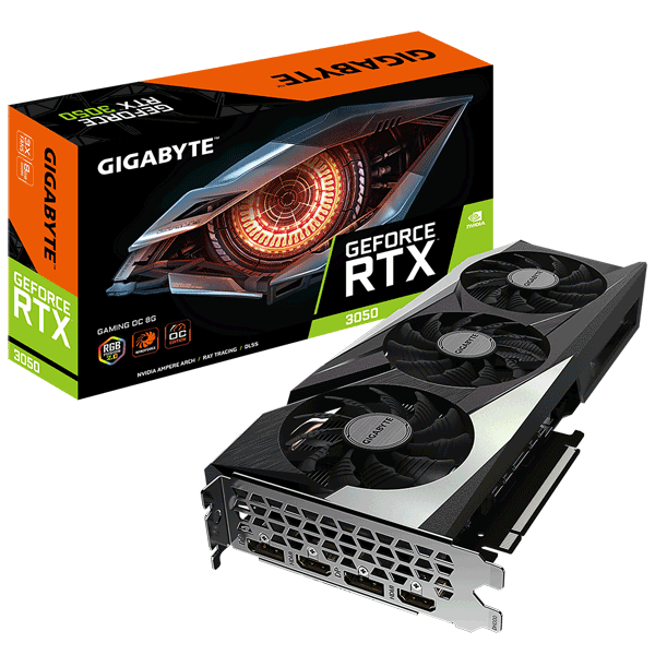 Відеокарта Gigabyte GeForce RTX 3050 GAMING OC 8G (GV-N3050GAMING OC-8GD)