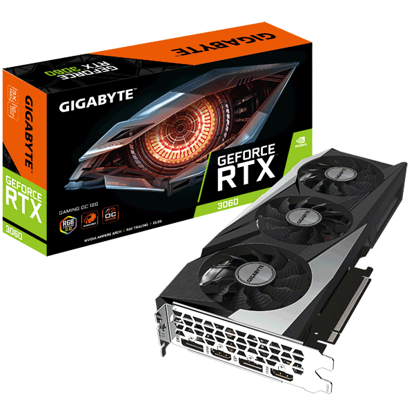 Відеокарта Gigabyte GeForce RTX 3060 GAMING OC 12G rev.2.0 LHR (GV-N3060GAMING OC-12GD)