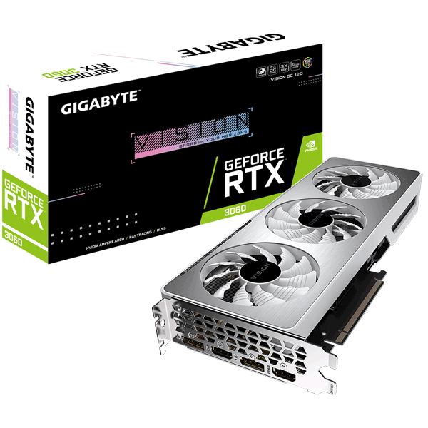 Відеокарта Gigabyte GeForce RTX 3060 VISION OC 12G rev.2.0 LHR (GV-N3060VISION OC-12GD)