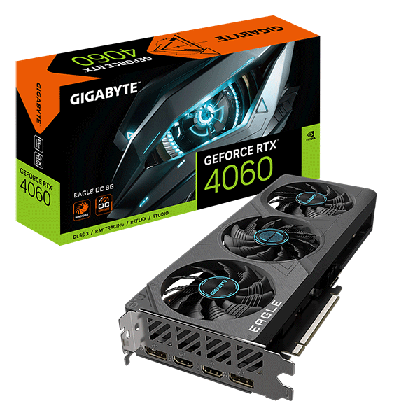 Відеокарта Gigabyte GeForce RTX 4060 EAGLE OC 8G (GV-N4060EAGLE OC-8GD)