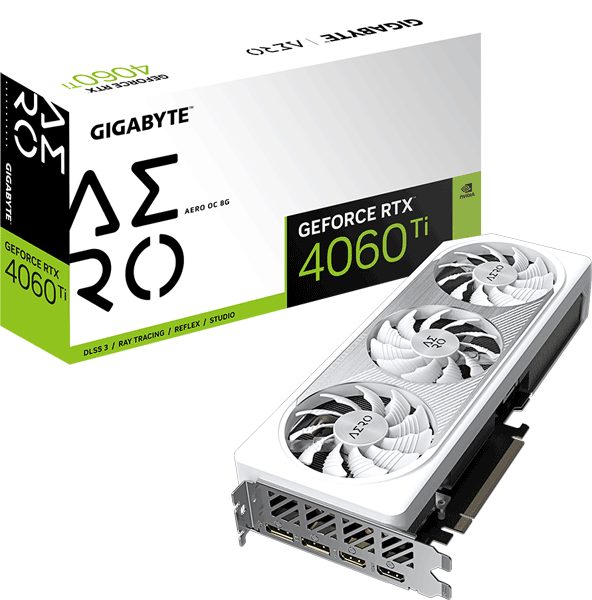 Відеокарта Gigabyte GeForce RTX 4060 Ti AERO OC 8G (GV-N406TAERO OC-8GD)
