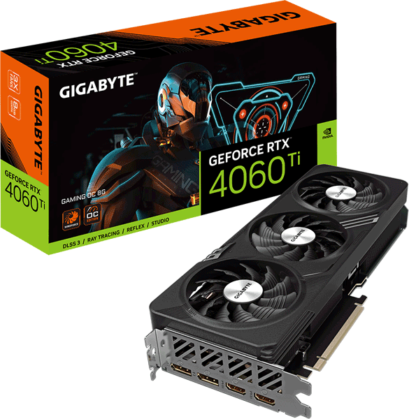 Відеокарта Gigabyte GeForce RTX 4060 Ti GAMING OC 8G (GV-N406TGAMING OC-8GD)