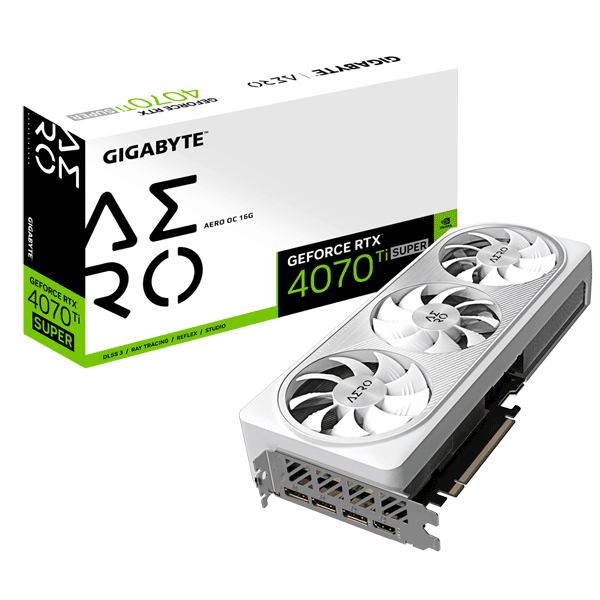 Відеокарта Gigabyte GeForce RTX 4070 Ti SUPER AERO OC 16G (GV-N407TSAERO OC-16GD)