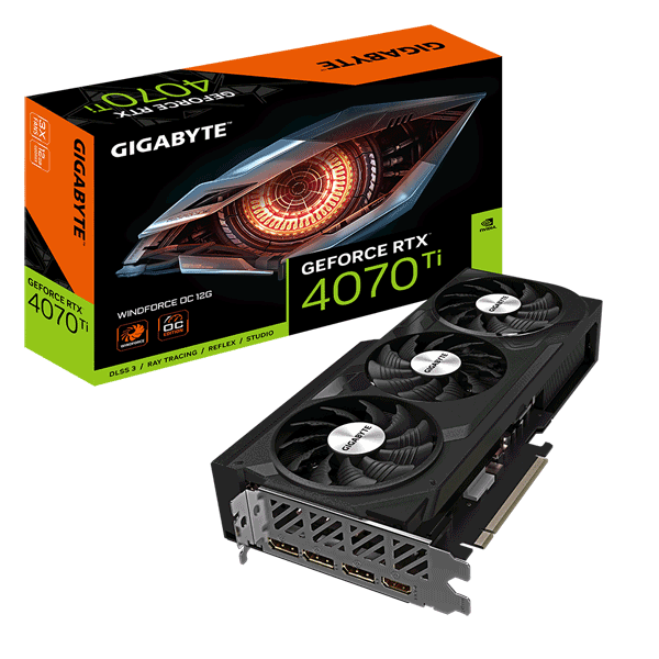 Відеокарта Gigabyte GeForce RTX 4070 Ti WINDFORCE OC 12G (GV-N407TWF3OC-12GD)