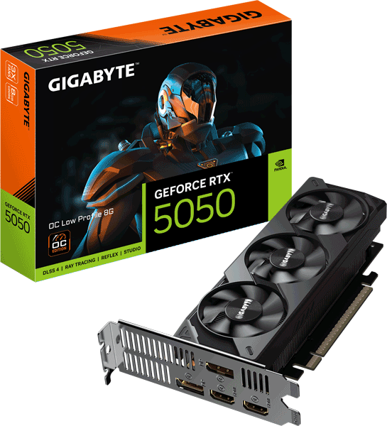Відеокарта Gigabyte GeForce RTX 5050 OC Low Profile 8G (GV-N5050OC-8GL)