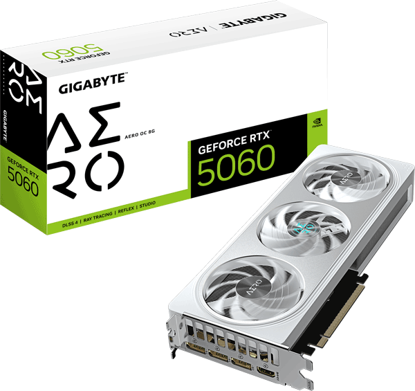 Відеокарта Gigabyte GeForce RTX 5060 AERO OC 8G (GV-N5060AERO OC-8GD)