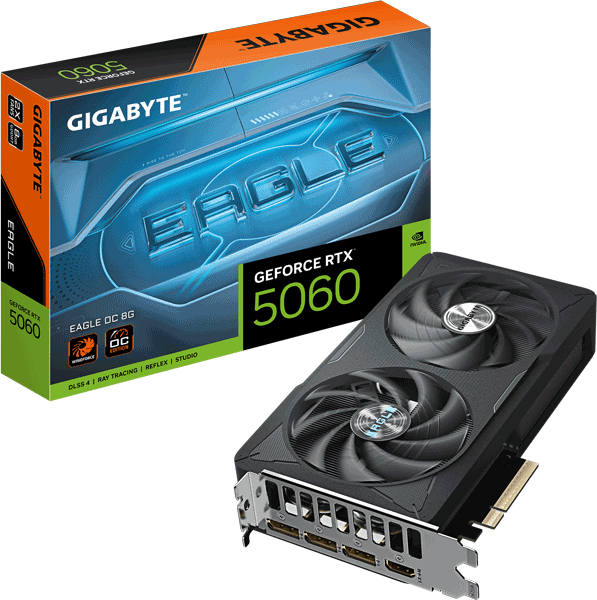 Відеокарта Gigabyte GeForce RTX 5060 EAGLE OC 8G (GV-N5060EAGLE OC-8GD)