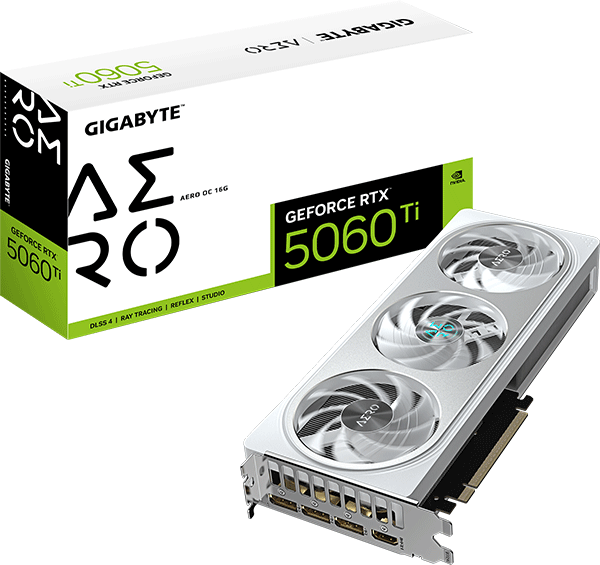 Відеокарта Gigabyte GeForce RTX 5060 Ti AERO OC 16G (GV-N506TAERO OC-16GD)