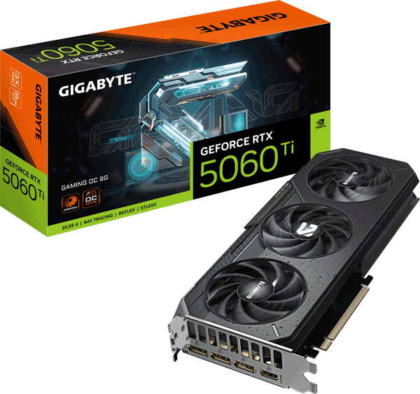 Відеокарта Gigabyte GeForce RTX 5060 Ti GAMING OC 8G (GV-N506TGAMING OC-8GD)