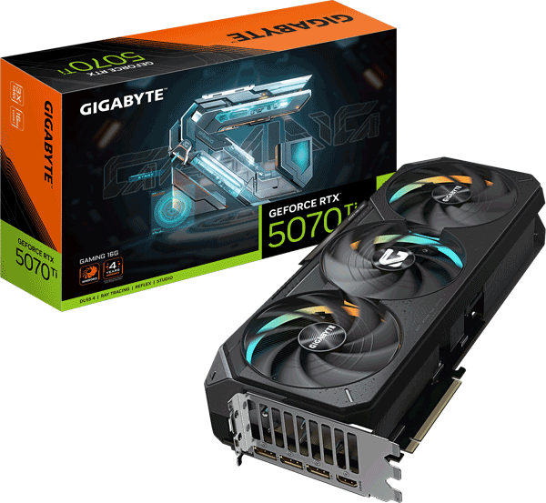 Відеокарта Gigabyte GeForce RTX 5070 Ti GAMING 16G (GV-N507TGAMING-16GD)