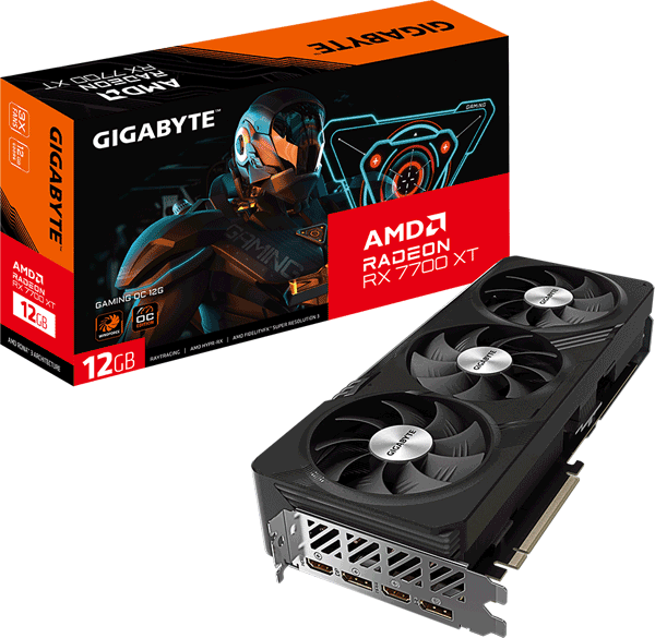 Відеокарта Gigabyte Radeon RX 7700 XT GAMING OC 12G (GV-R77XTGAMING OC-12GD)