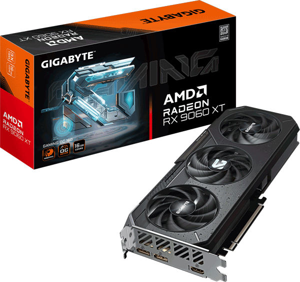 Відеокарта Gigabyte Radeon RX 9060 XT GAMING OC 16G (GV-R9060XTGAMING OC-16GD)