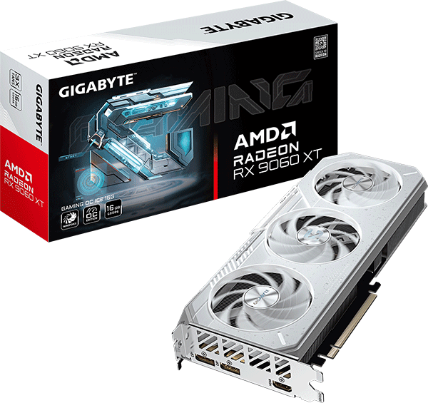 Відеокарта Gigabyte Radeon RX 9060 XT GAMING OC ICE 16G (GV-R906XGAMINGOCICE-16GD)