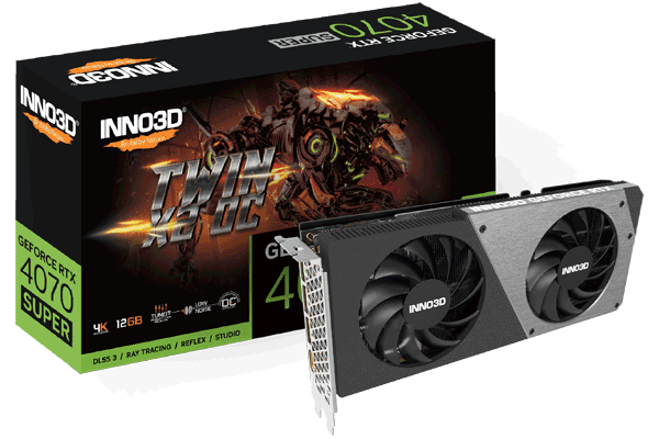 Відеокарта Inno3D GeForce RTX 4070 SUPER TWIN X2 OC (N407S2-126XX-186162N)