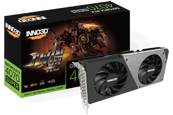 Відеокарта Inno3D GeForce RTX 4070 SUPER TWIN X2 (N407S2-126X-186162N)