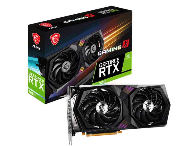 Відеокарта MSI GeForce RTX 3060 LHR (RTX 3060 GAMING X 12G)