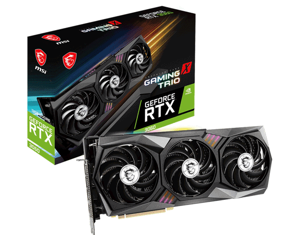 Відеокарта MSI GeForce RTX 3060 LHR (RTX 3060 GAMING X TRIO 12G)