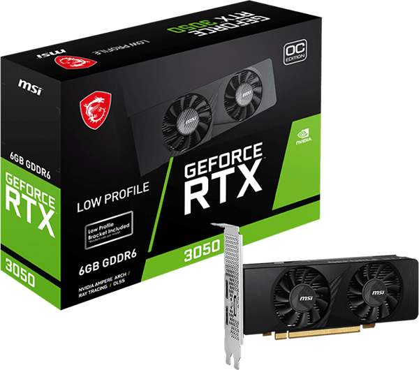 Відеокарта MSI GeForce RTX 3050 (RTX 3050 LP 6G OC)