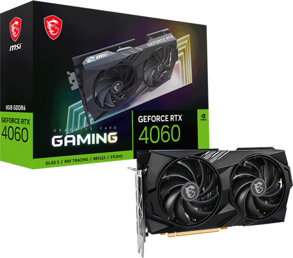 Відеокарта MSI GeForce RTX 4060 (RTX 4060 GAMING 8G)