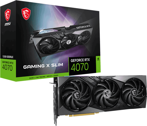 Відеокарта MSI GeForce RTX 4070 (RTX 4070 GAMING X SLIM 12G)