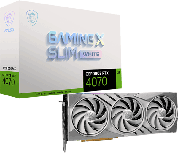 Відеокарта MSI GeForce RTX 4070 (RTX 4070 GAMING SLIM WHITE 12G)