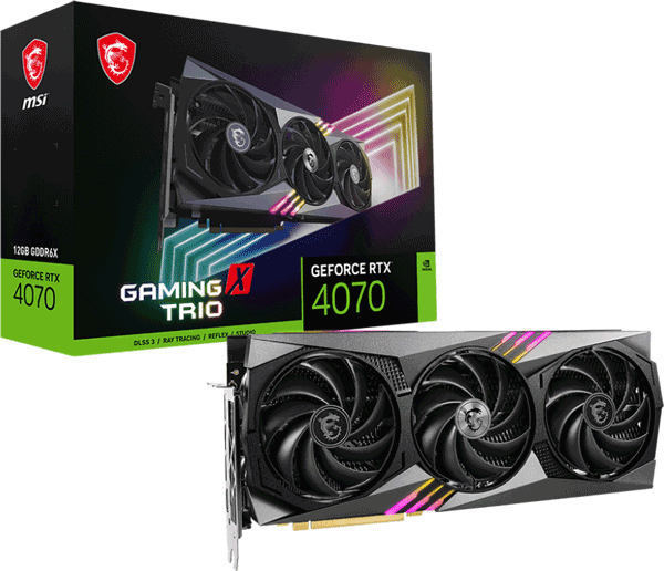 Відеокарта MSI GeForce RTX 4070 (RTX 4070 GAMING X TRIO 12G)