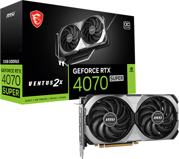 Відеокарта MSI GeForce RTX 4070 SUPER (RTX 4070 SUPER 12G VENTUS 2X OC)