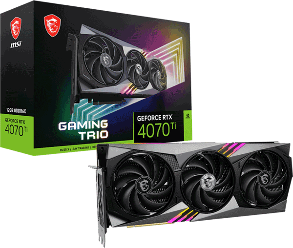 Відеокарта MSI GeForce RTX 4070 Ti (RTX 4070 Ti GAMING TRIO 12G)