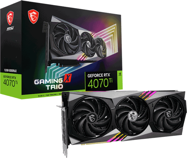 Відеокарта MSI GeForce RTX 4070 Ti (RTX 4070 Ti GAMING X TRIO 12G)