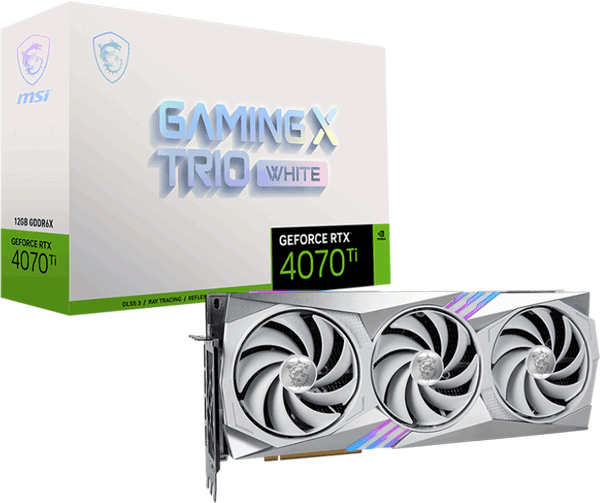 Відеокарта MSI GeForce RTX 4070 Ti (RTX 4070 Ti GAMING X TRIO WHITE 12G)