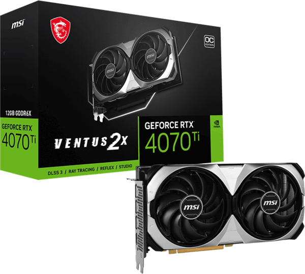 Відеокарта MSI GeForce RTX 4070 Ti (RTX 4070 Ti VENTUS 2X 12G OC)